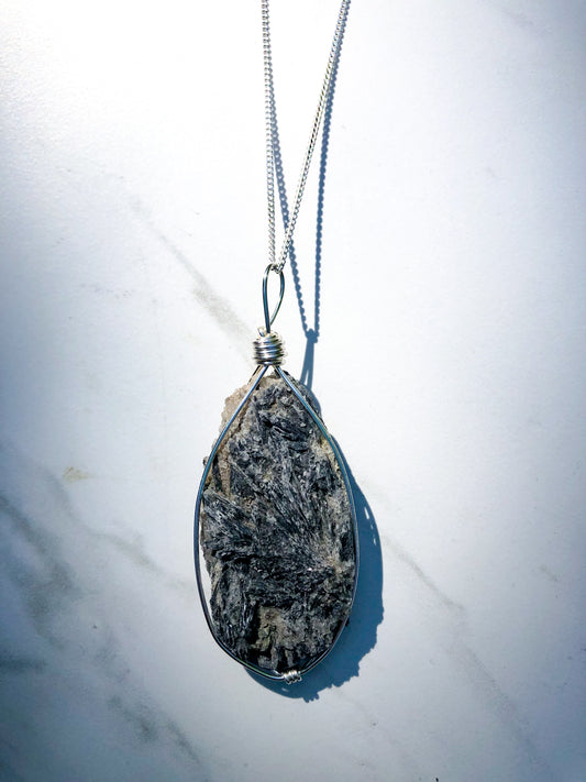 Black Kyanite Necklace